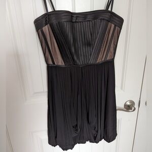 BCBG Max Azria Black Strapless Mini Dress